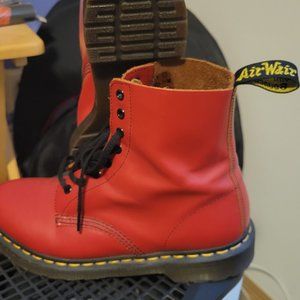 Red Dr. Martens, Size M8/W9